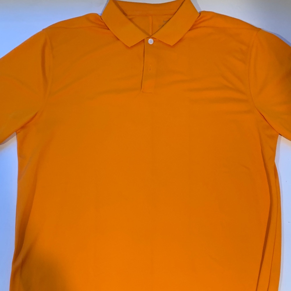 Men's Nike Orange Polo Shirt - Classic Short Sleeve